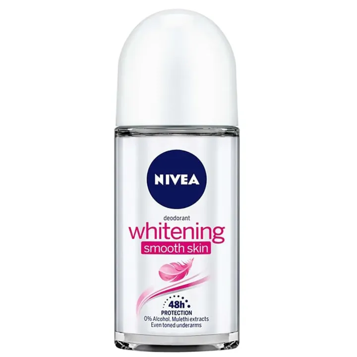 Nivea Whitening Smooth Skin Deodorant Roll-On, 50 ml