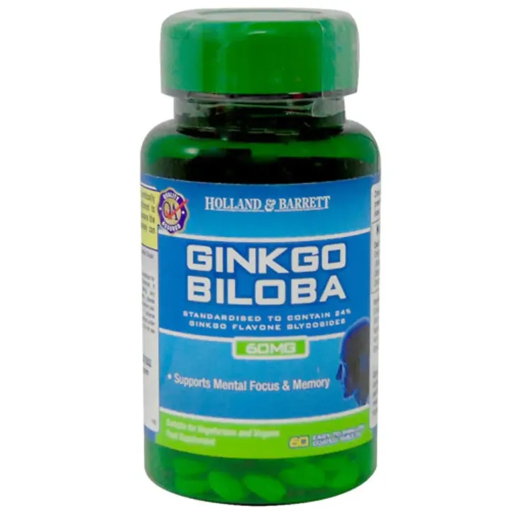 Holland & Barrett Ginkgo Biloba 60 mg Tablets 60's