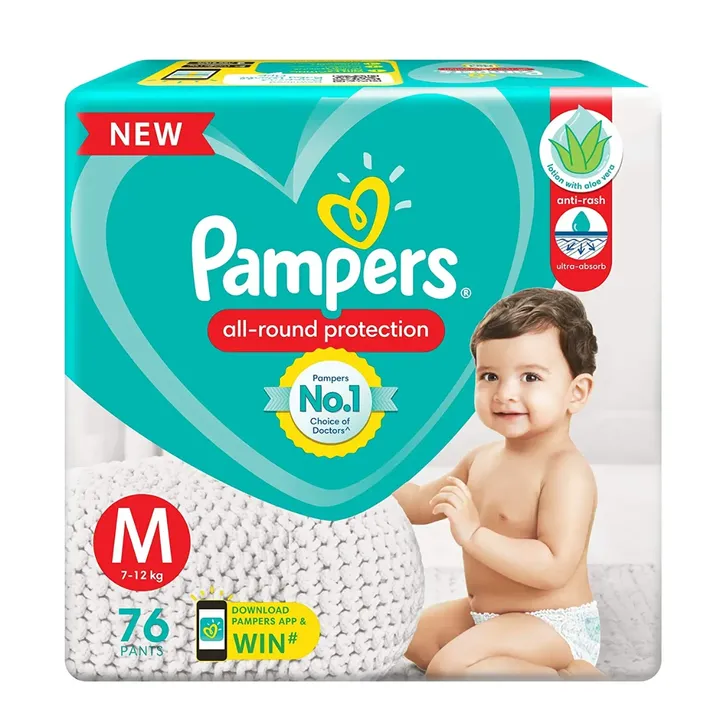 Pampers Baby Dry Pants Medium 76's