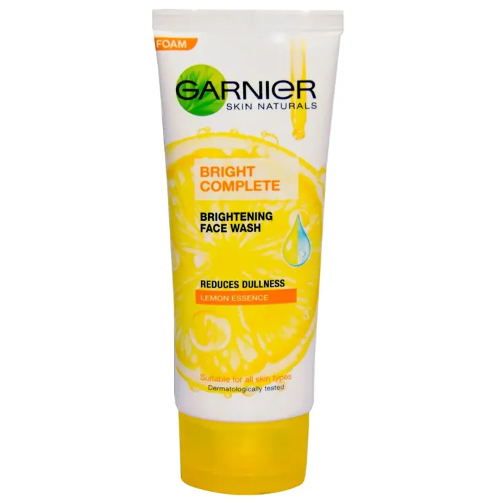 Garnier Bright Complete Brightening Face wash, 100 gm