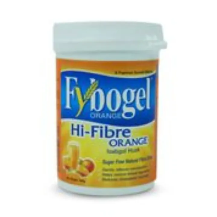 Fybogel Hi Fibre Isabgol Husk Orange Flavoured Powder, 100 gm Tin