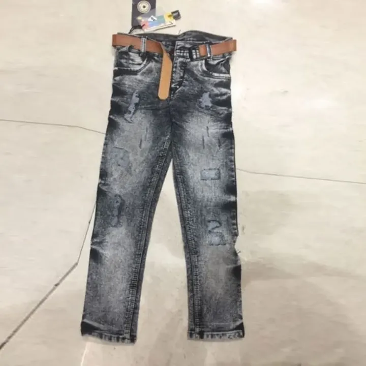 Kids Trendy Faded Jeans