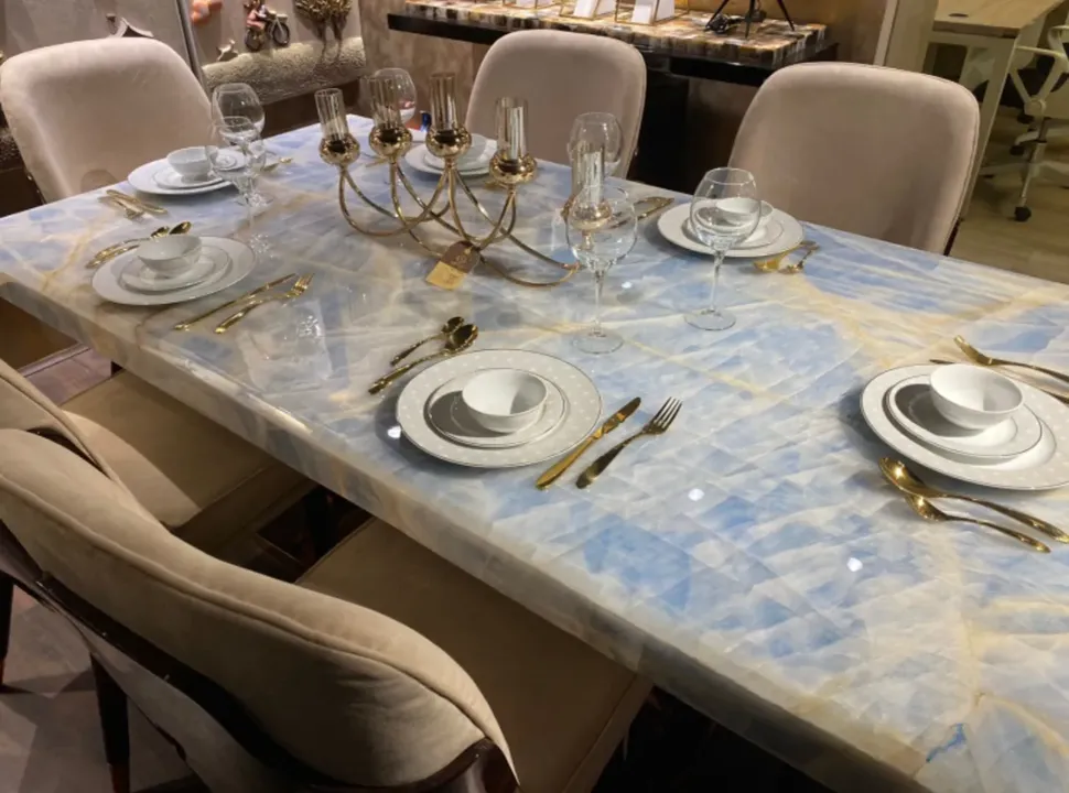 Luxury Blue Afgani Onex Dining Set