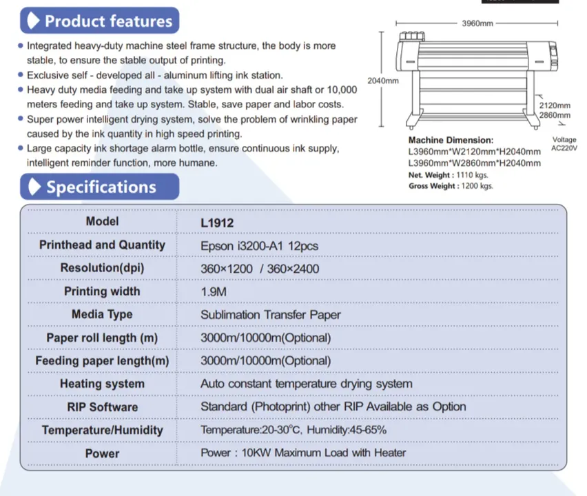 Product Features & Specifications