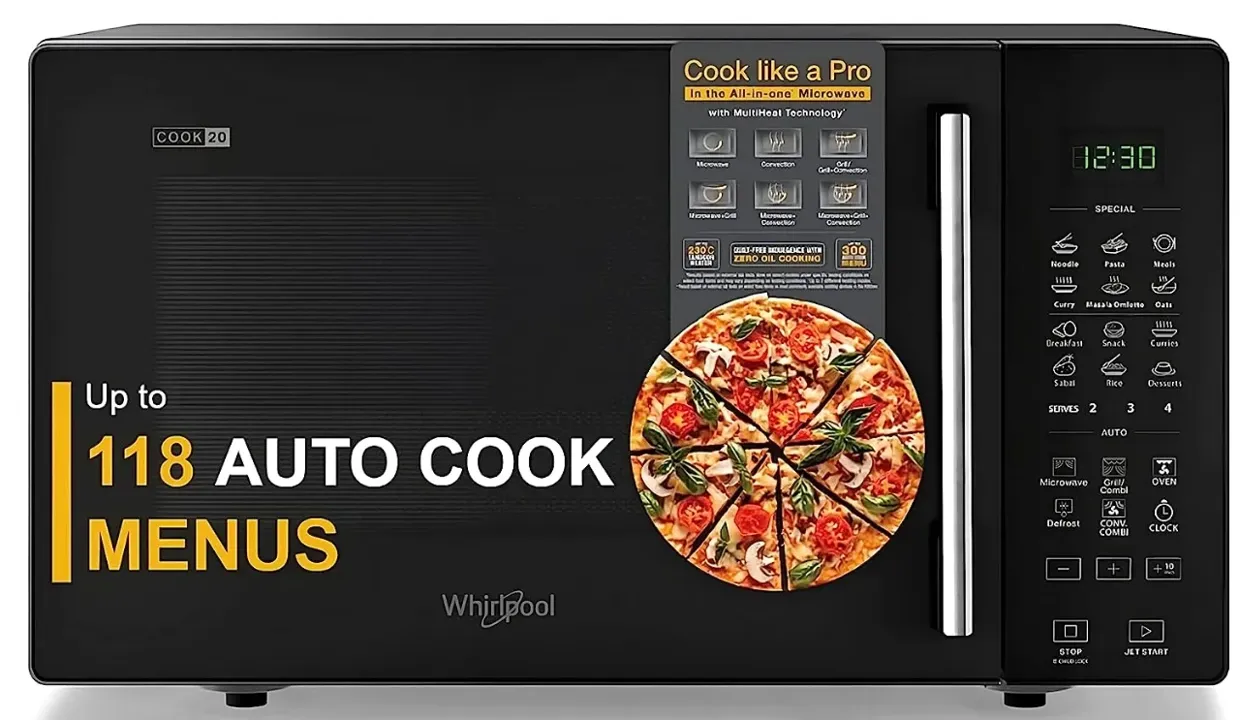 Whirlpool 20 L Convection Microwave Oven (MAGICOOK PRO 22CE BLACK, WHL7JBlack)