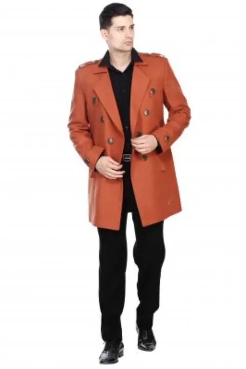 Tan coloured fleece long coat