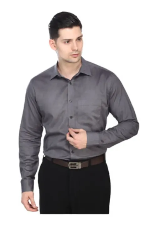 Grey formal/party wear shirt, pure cotton,superior fabric