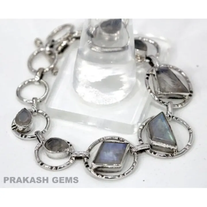 Bracelet Of Labradorite Gems
