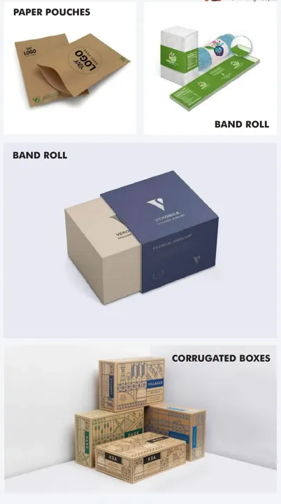 Paper Poches, Band Roll, Corrugated Boxes