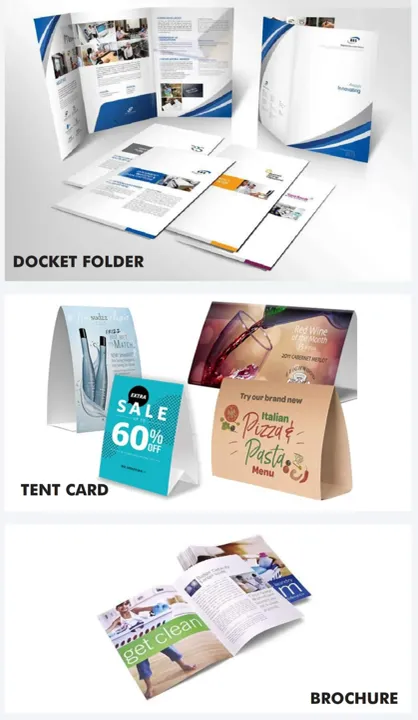 Docket Folder, Tent Card