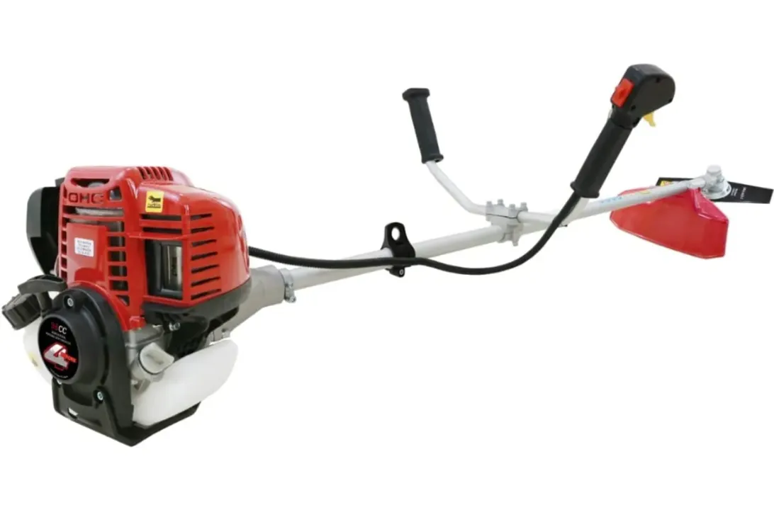 PRITHVI POWER Brush Cutter with a 4 Stroke Engine & 3 Blades (Side Pack 35cc) (35CC, Chain Saw Attachment)