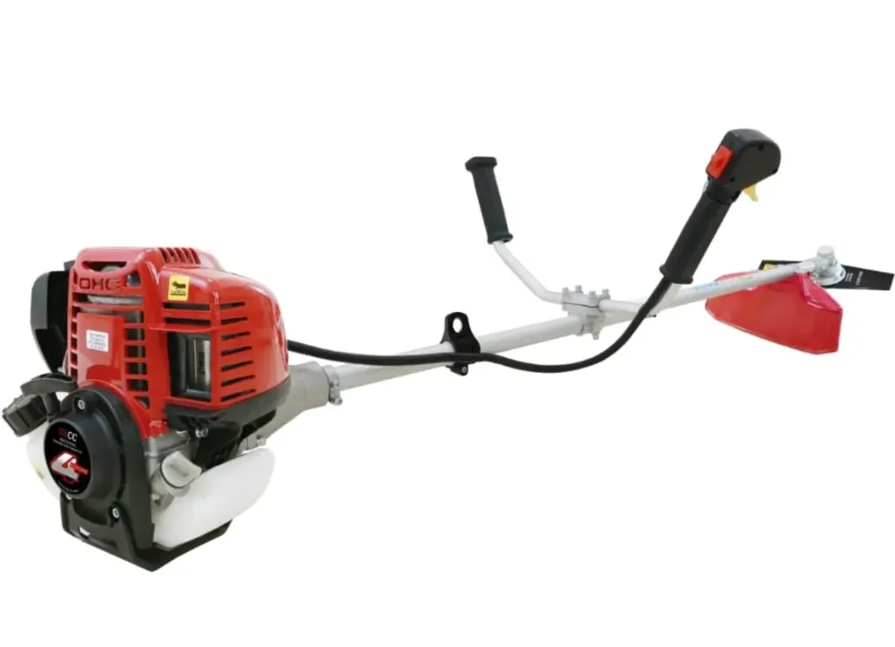 PRITHVI POWER Brush Cutter with a 4 Stroke Engine & 3 Blades & Wheel Stand