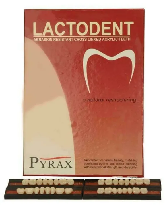 LACTODENT (ACRYLIC TEETH) - SET OF 8 TEETHS POSTERIOR (14 STRIPS -BOX)