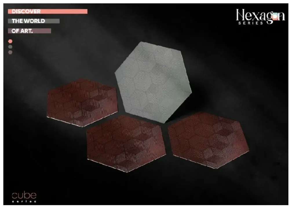 300x260x150 mm Special Hexagon Series Floor Tiles