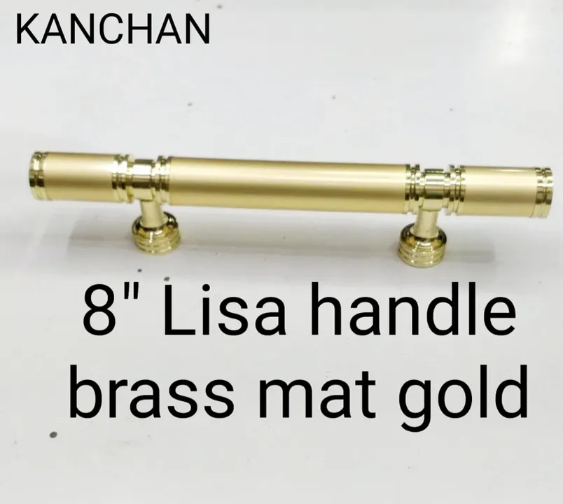 8" Lisa Handle Brass Mat Gold
