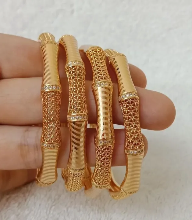 Gold fancy bangles