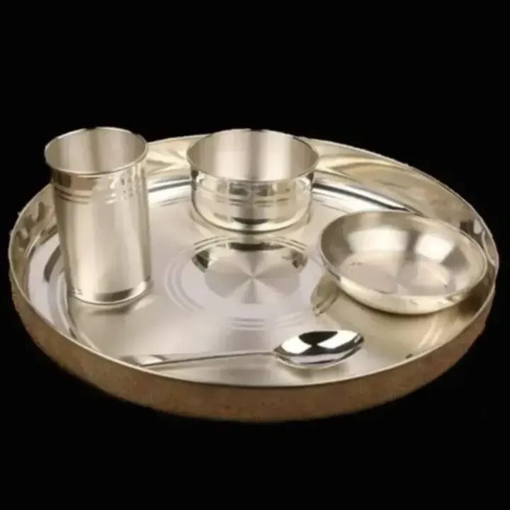 SILVER FOOD PLATE