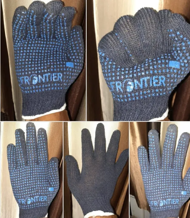 Frontier Blue Dotted Hand Gloves