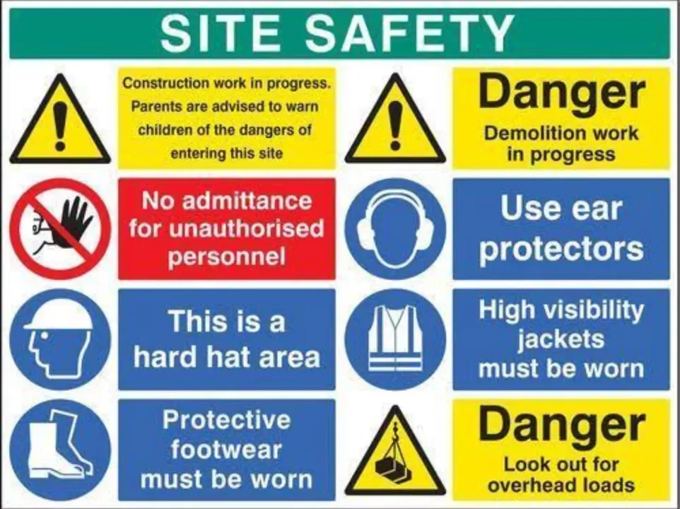 SAFETY SIGN BOARD