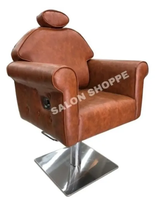 Brown salon chair