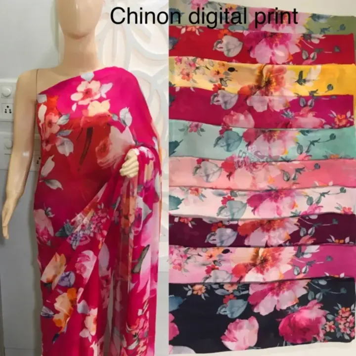 Pure Chiffon Digital Print Floral 3