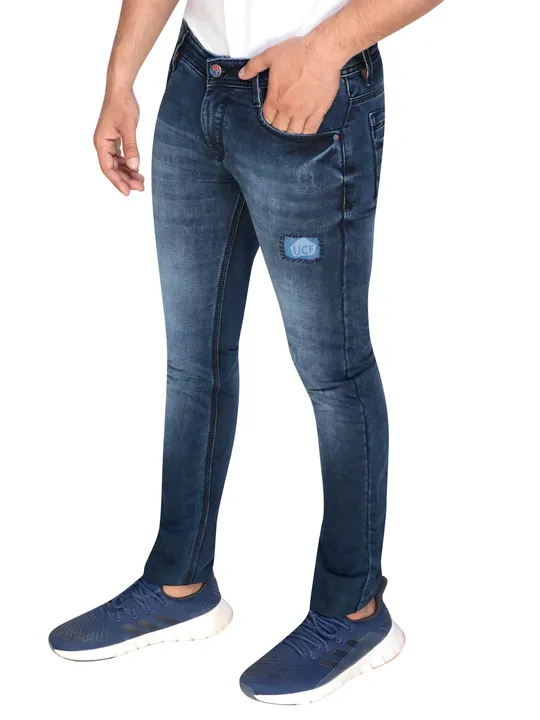 UCF Jeans Denim Blue Stretchable skinny fit Denim Light Blue Men Jeans