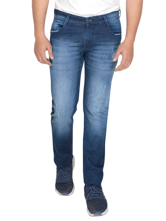 Denim Jeans Men Denim Skinny Fit Mid-Rise Stretchable UCF Jeans for Men