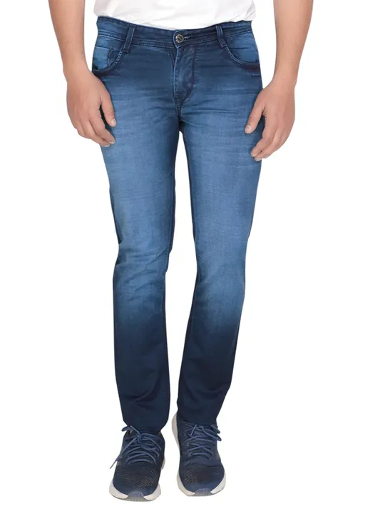 Denim Jeans Men Denim Skinny Fit Mid-Rise Stretchable Jeans