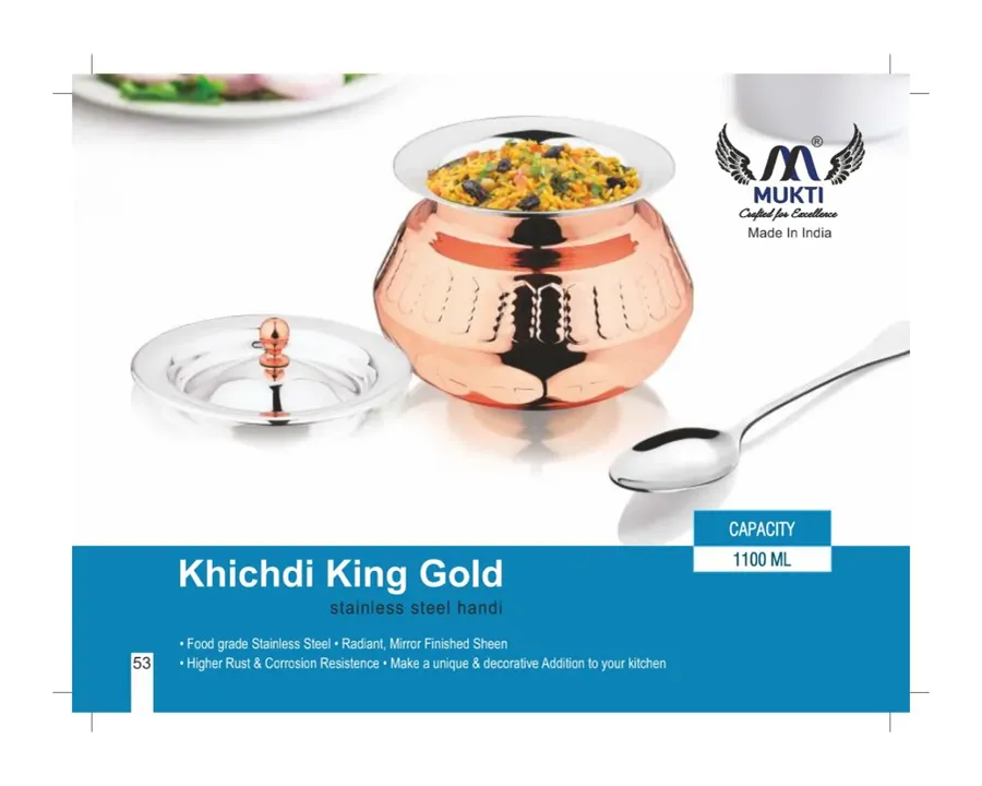 Stainless Steel Khichdi King Gold