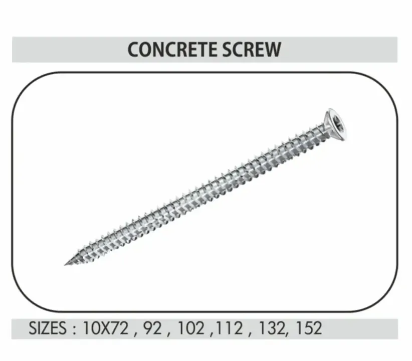Concrete screw