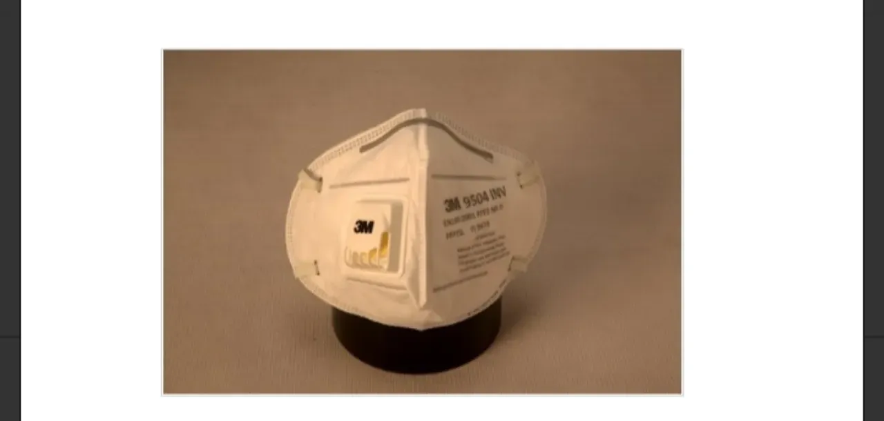 Mask 3M™ Particulate Respirator 9504INV (FFP2, BIS, Valved)