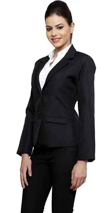 Women's Matty Black Formal Coat