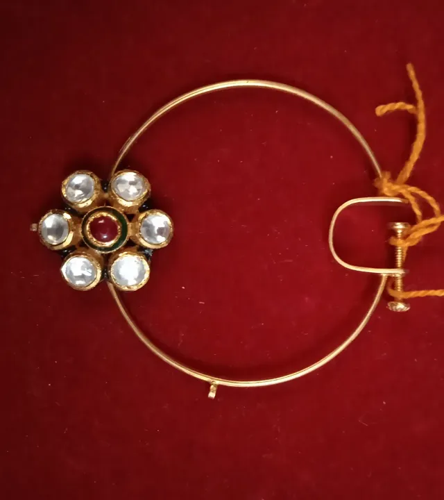 Gold Nath jewellery