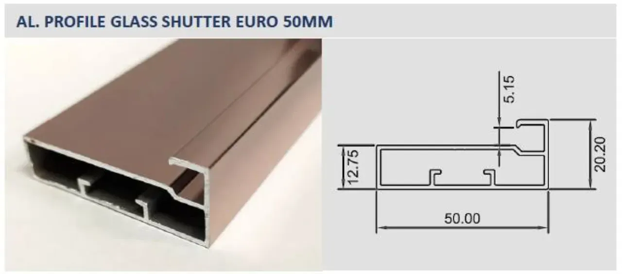 Aluminium profile shutter