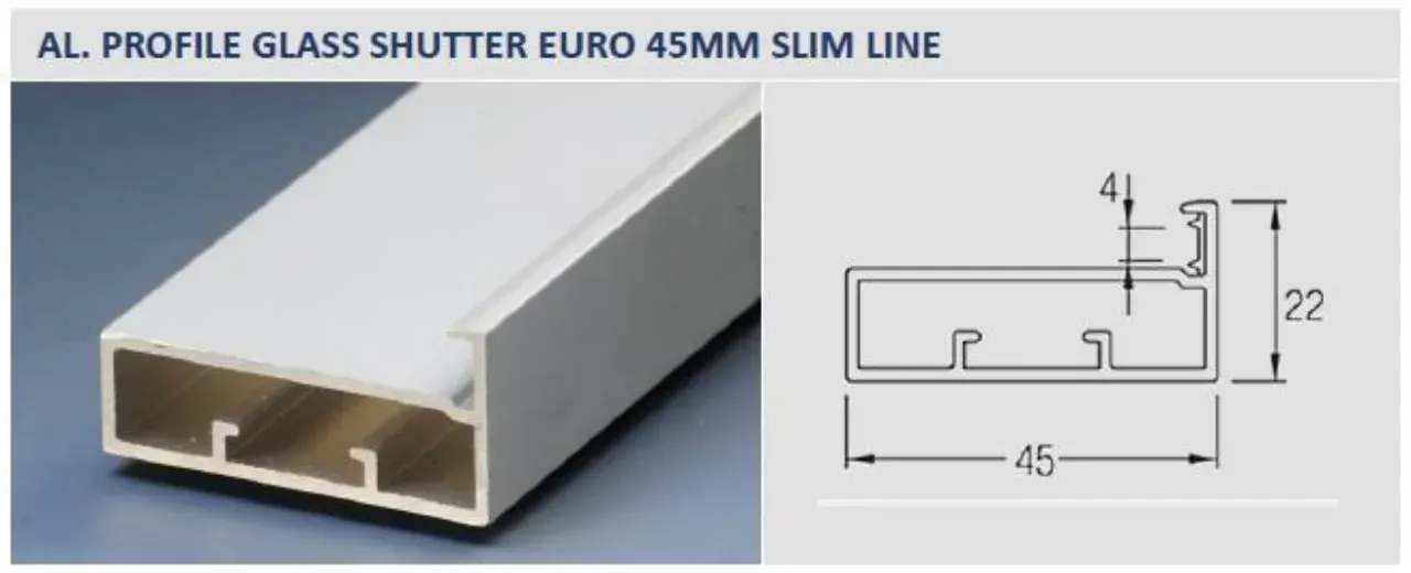 Aluminium profile shutter
