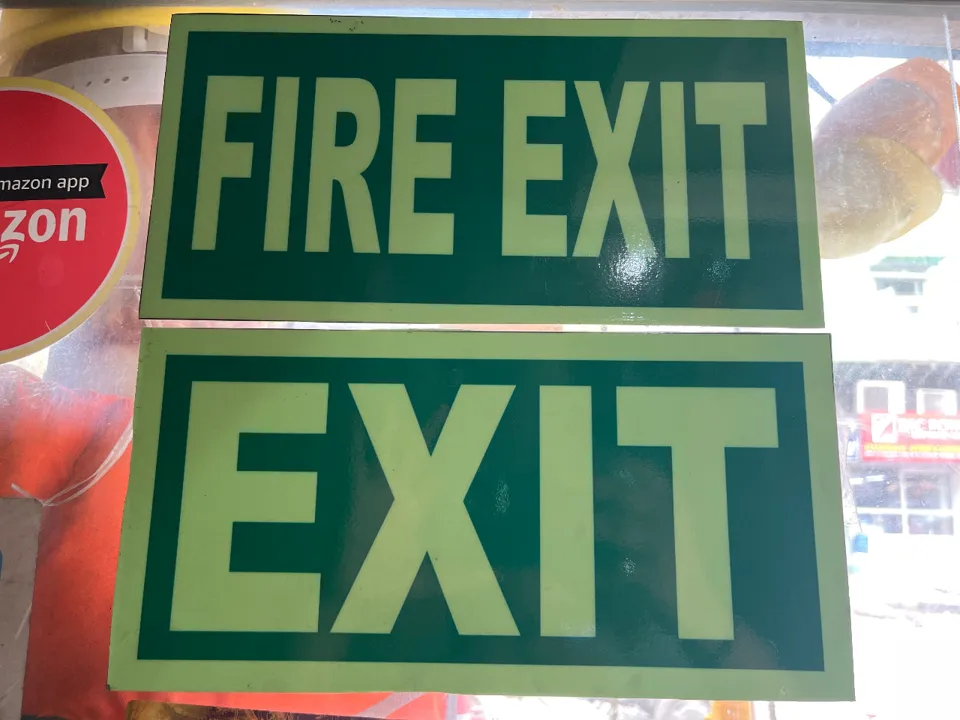 fire exit boards