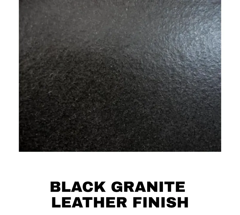 Black Granite Leather Finish