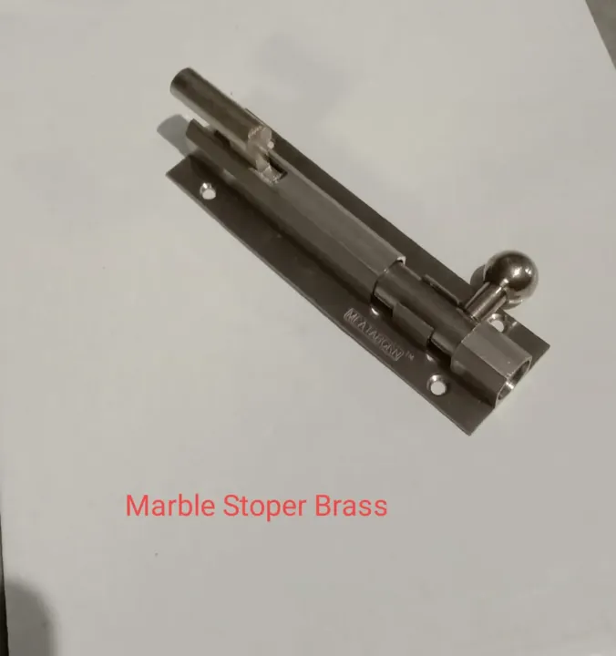 Marble Stopper Brass