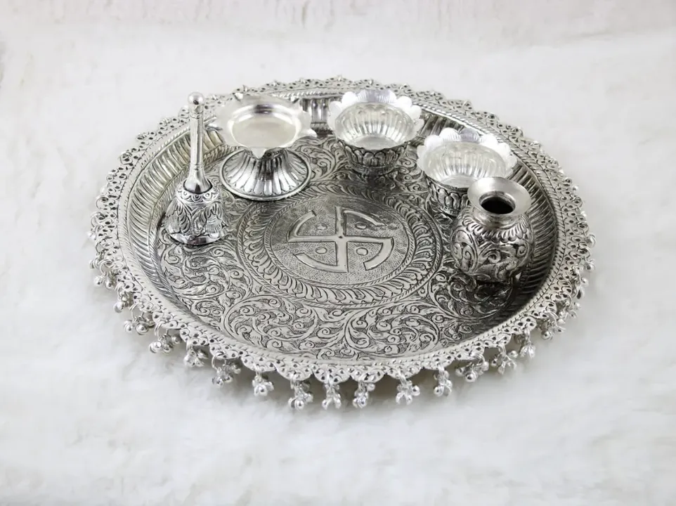 Silver Puja Thaali