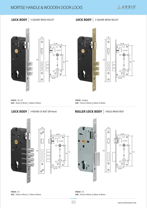 Mortise Handle & Wooden Door Locks