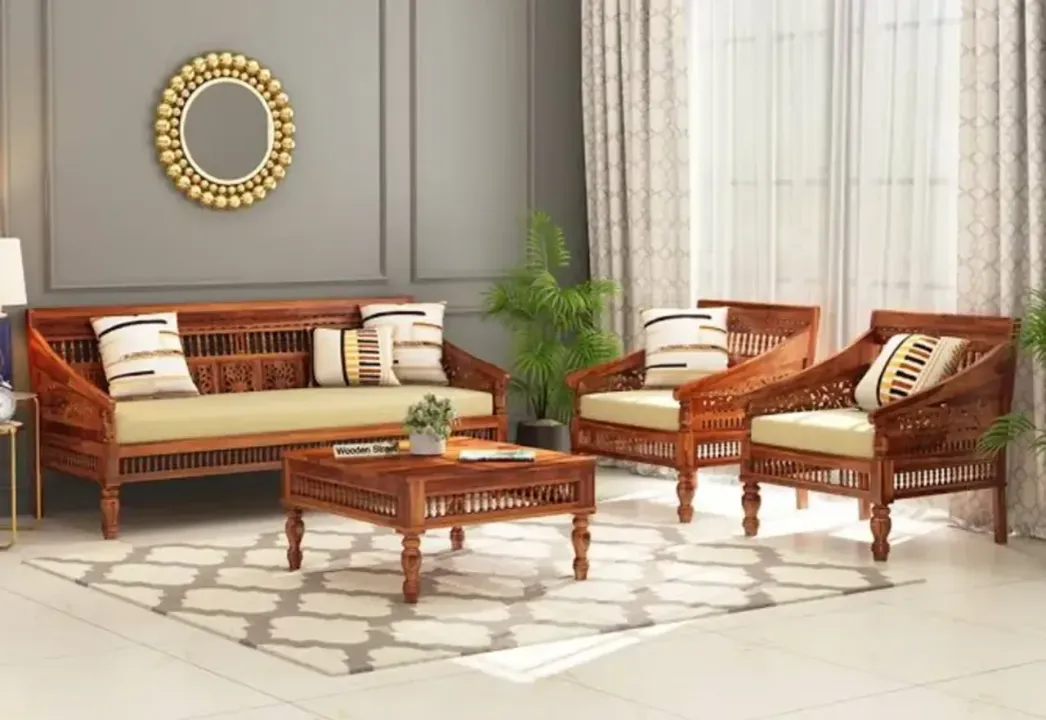 Wooden sofas