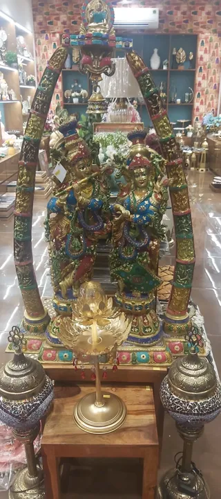 Brass radha krishan