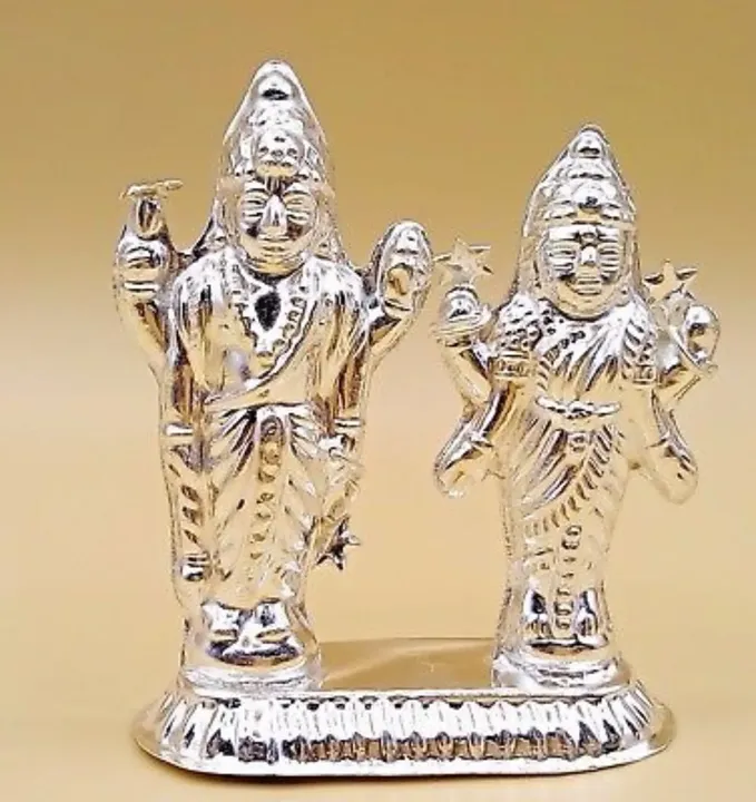 God Vishnu Silver Statue