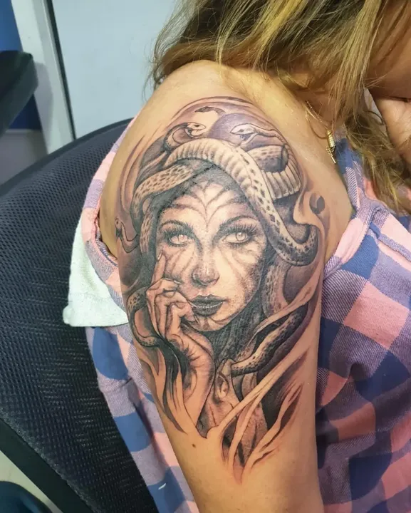 Snake Woman Tattoo