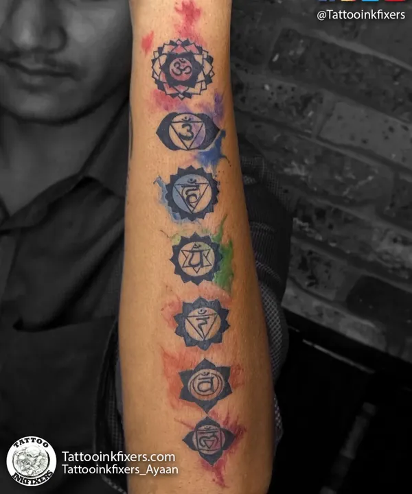 Beautiful Seven Chakra Tattoo