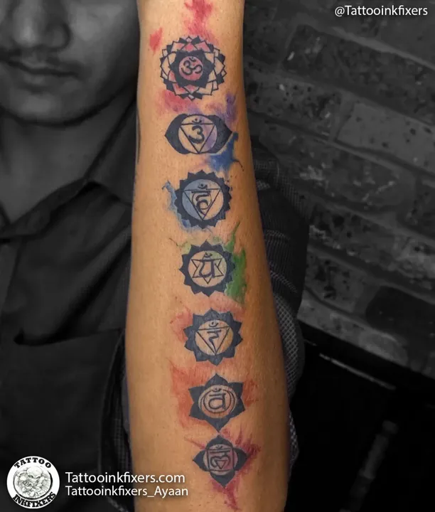 Beautiful Seven Chakra Tattoo