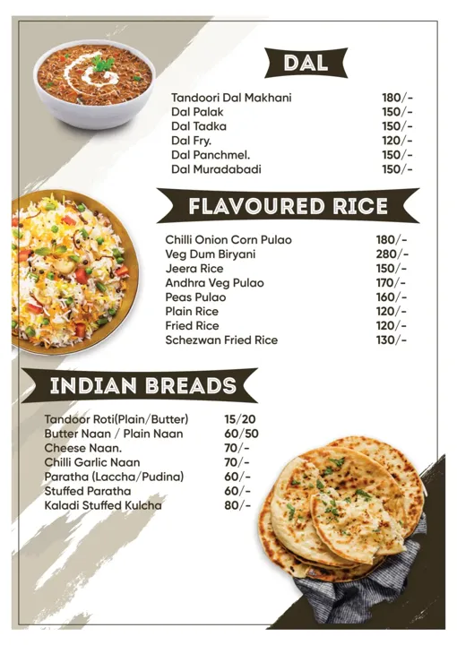 Menu The City Deck