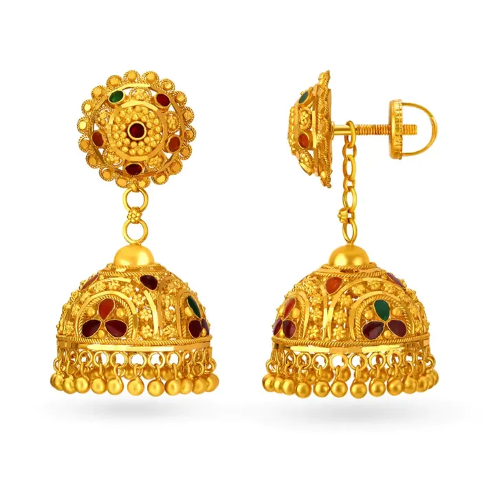 Gold Jhumka Earring