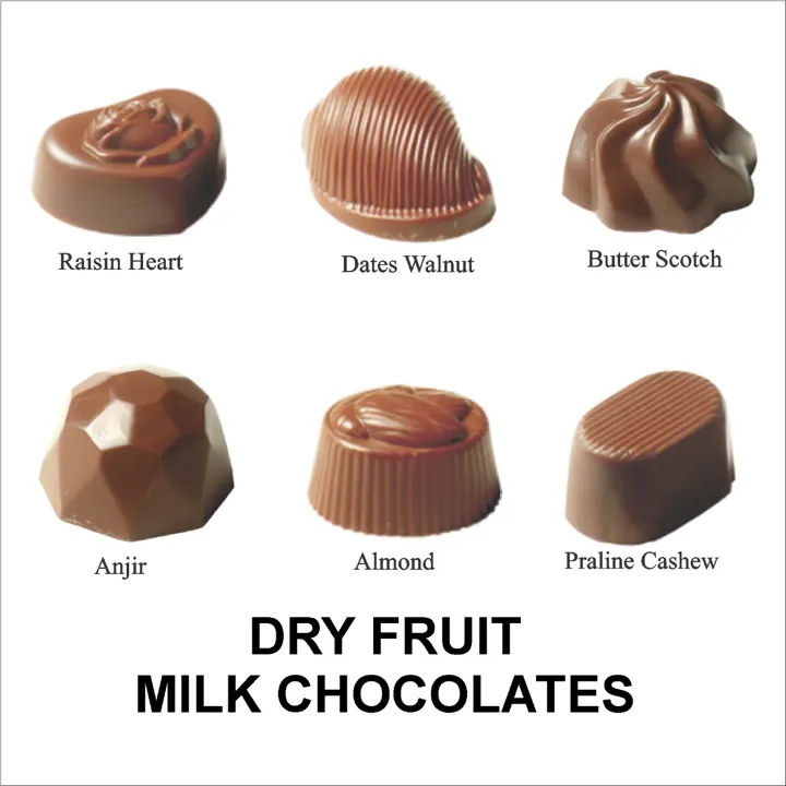Assorted Dry fruits chocolate 250gms