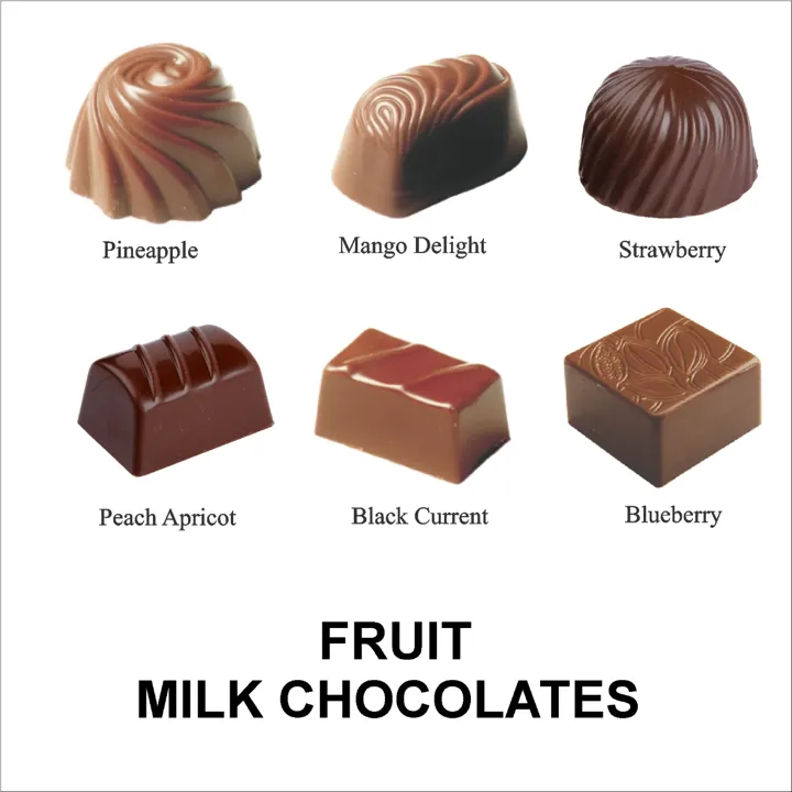 Assorted mix fruit chocolate 250gms
